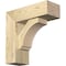 Ekena Millwork Imperial Block Rough Sawn Bracket w/ Offset Brace, Douglas Fir, 6"W x 16"D x 16"H BKT0604X16X16IMP05RDF - alternate 1